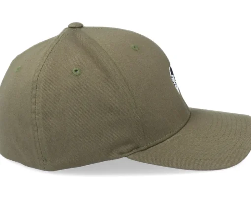Outlet Born To Ride Skull Biker Logo Olive Flexfit -