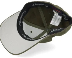 Flexfit-Iconic Skull Engraved Wooly Combed Olive Flexfit -