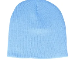 Blank Beanies-Beechfield Sky Traditional Blank Beanie - Blue