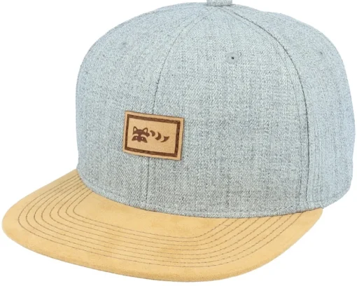 Snapback-Wild Spirit Small Hatsie The Red Panda Patch Grey/Suede Snapback -