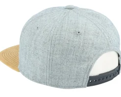Snapback-Wild Spirit Small Hatsie The Red Panda Patch Grey/Suede Snapback -