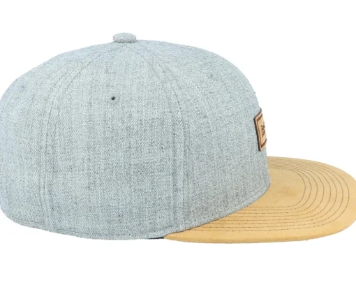 Snapback-Wild Spirit Small Hatsie The Red Panda Patch Grey/Suede Snapback -