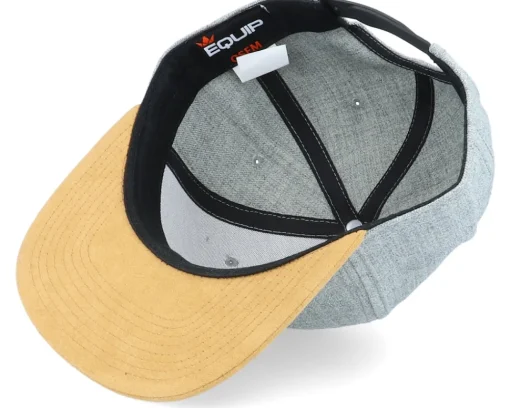 Snapback-Wild Spirit Small Hatsie The Red Panda Patch Grey/Suede Snapback -