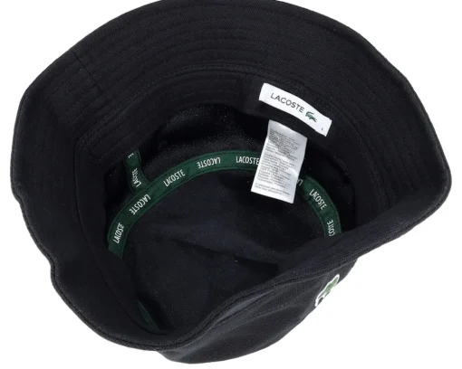 Clearance Lacoste Small Logo Black Bucket -