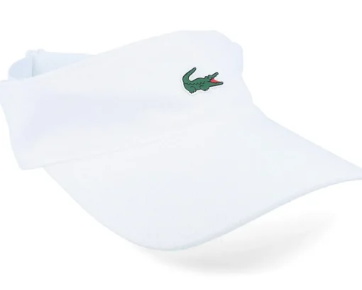 Visor-Lacoste Small Logo White Visor -