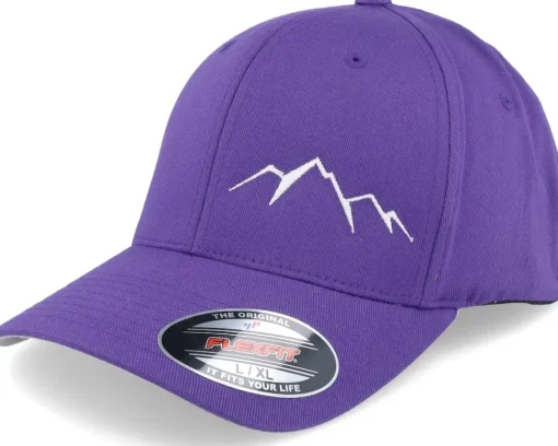 Fashion Wild Spirit Small Mountain White/ Flexfit - Purple