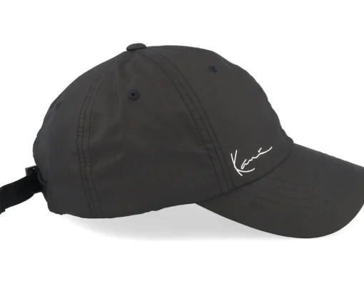 Dad Cap-Karl Kani Small Signature Ripstop Cap Black Dad Cap -