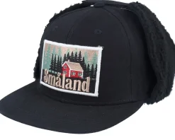 Earflap-Wild Spirit Småland Canvas Flatbrim Black Earflap -