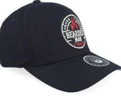 Discount Bearded Man Smoke Grill Bbq Logo Blk Wooly Combed Black Flexfit -