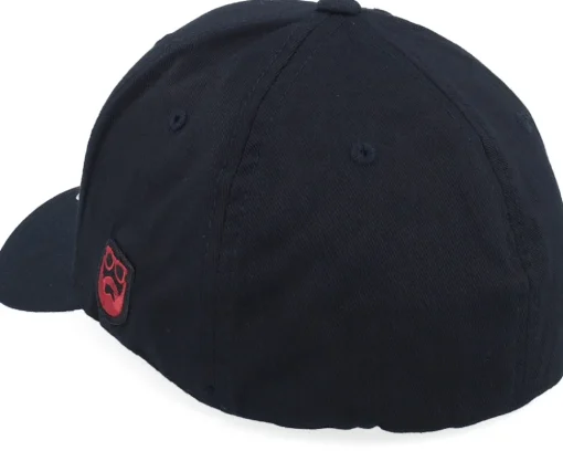Discount Bearded Man Smoke Grill Bbq Logo Blk Wooly Combed Black Flexfit -