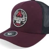 Trucker-Bearded Man Smoke Grill Bbq Logo Duck Plum/Black/Ducks A-frame - Red