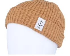 Hot Resteröds Smula Light Brown Short Beanie - Beige