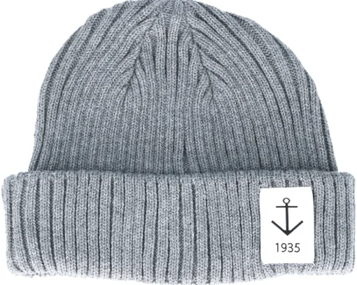 Short Beanies | Organic Beanies-Resteröds Smula Organic Grey Short Beanie -