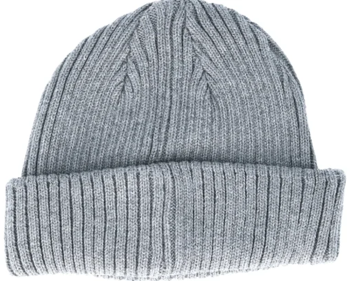 Short Beanies | Organic Beanies-Resteröds Smula Organic Grey Short Beanie -