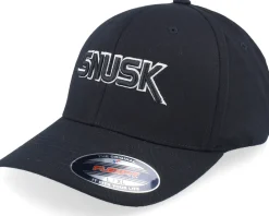 Flexfit-Iconic Snusk 3d Black Logo Black Flexfit -