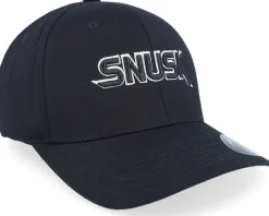 Flexfit-Iconic Snusk 3d Black Logo Black Flexfit -