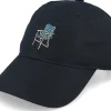 Dad Cap-Dedicated Soft Cap Lawn Chair Black Dad Cap -