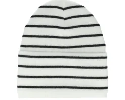 Outlet Beechfield Soft /Classic Red Deep Striped Cuff - White