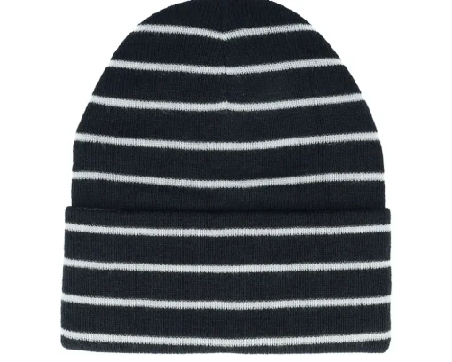 Outlet Beechfield Soft /Classic Red Deep Striped Cuff - White