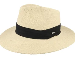 Sale Brixton Sol Straw Fedora Natural/Black Straw Hat -