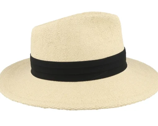 Sale Brixton Sol Straw Fedora Natural/Black Straw Hat -