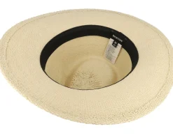 Sale Brixton Sol Straw Fedora Natural/Black Straw Hat -