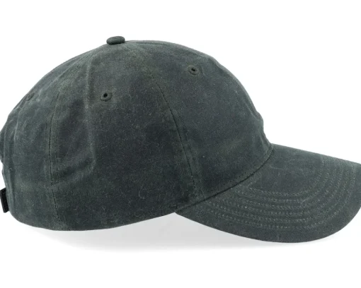 Clearance Richardson 435 Solid Dark Olive Waxed Dad Cap - Green