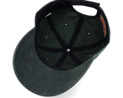 Clearance Richardson 435 Solid Dark Olive Waxed Dad Cap - Green