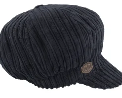 Sale MJM Hats Sophie W Cotton Velvet Black Vega cap -