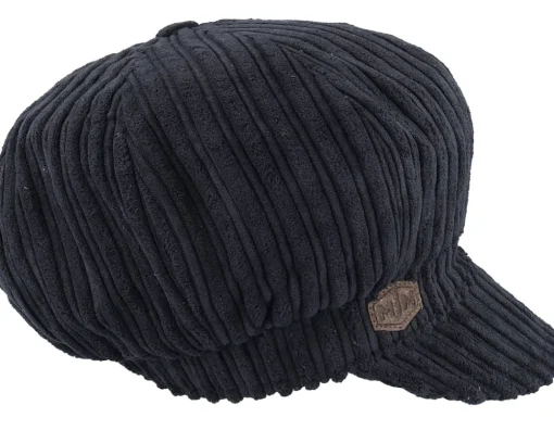 Sale MJM Hats Sophie W Cotton Velvet Black Vega cap -