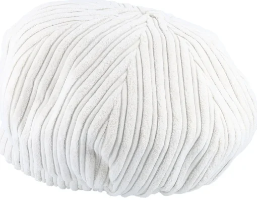 Discount MJM Hats Sophie W Cotton Velvet White Flat Cap -