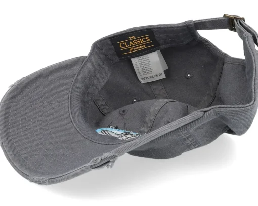 Dad Cap-Abducted Space Rocket Launch Grey Destroyed Dad Cap -
