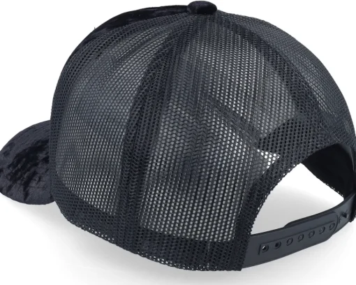 Velvet Caps-Calza Pennello Spartan King Velvet A-frame Trucker - Black
