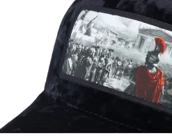 Velvet Caps-Calza Pennello Spartan King Velvet A-frame Trucker - Black