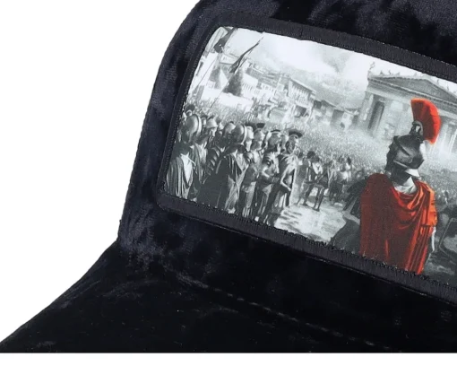 Velvet Caps-Calza Pennello Spartan King Velvet A-frame Trucker - Black