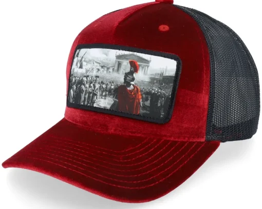 Velvet Caps-Calza Pennello Spartan King Velvet A-frame Trucker - Black