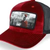 Trucker-Calza Pennello Spartan King Velvet /Black A-Frame Trucker - Red