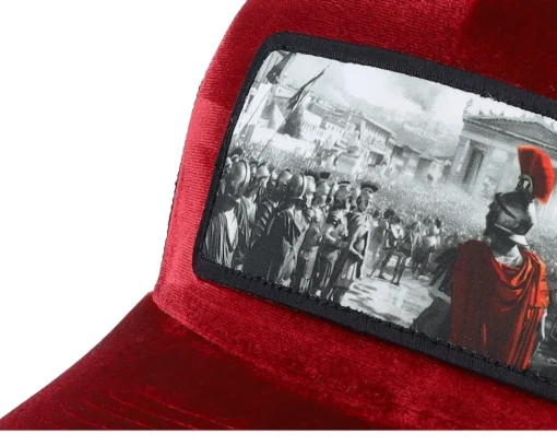 Trucker-Calza Pennello Spartan King Velvet /Black A-Frame Trucker - Red