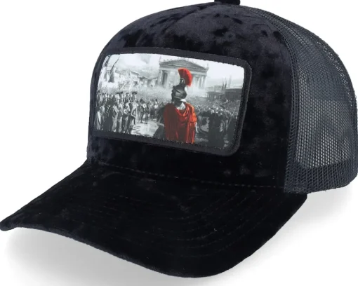 Trucker-Calza Pennello Spartan King Velvet /Black A-Frame Trucker - Red