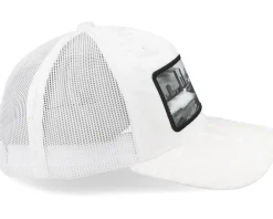 Velvet Caps-Calza Pennello Speed Boat Racing Velvet A-Frame Trucker - White
