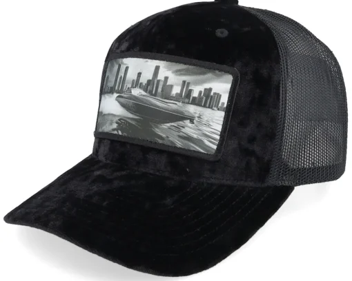 Velvet Caps-Calza Pennello Speed Boat Racing Velvet A-Frame Trucker - White