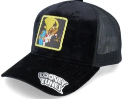 Velvet Caps | Trucker-Looney Tunes Speedy Gonzales Black Velvet Trucker -