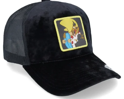Velvet Caps | Trucker-Looney Tunes Speedy Gonzales Black Velvet Trucker -