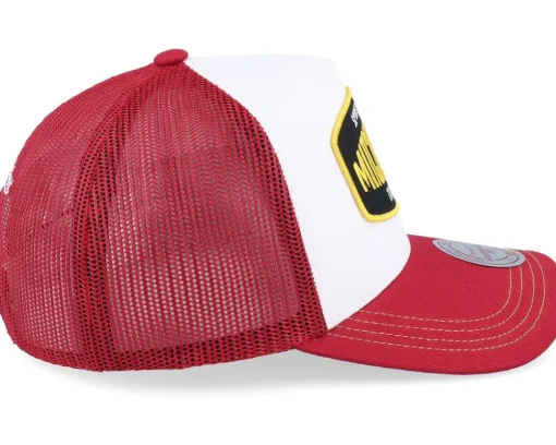 Trucker-Mitchell & Ness Sporting White/Maroon Trucker -