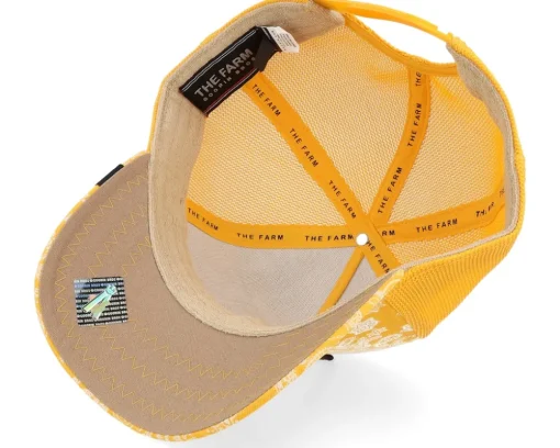 Trucker-Goorin Bros. Spray Paint Arch Paisley Yellow A-Frame Trucker -