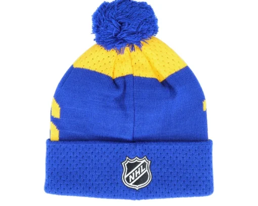 Clearance Outerstuff St. Louis s Stretchark Knit Royal/Yellow Pom - Blue