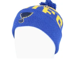 Clearance Outerstuff St. Louis s Stretchark Knit Royal/Yellow Pom - Blue