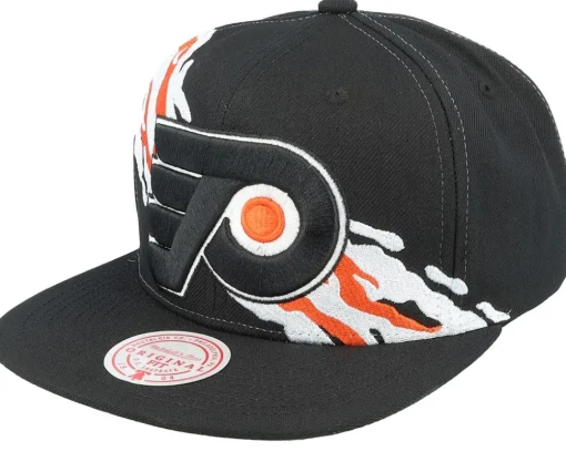 Snapback-Mitchell & Ness St. Louis Blues Vintage Paintbrush Snapback - Black