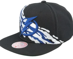 Snapback-Mitchell & Ness St. Louis Blues Vintage Paintbrush Snapback - Black
