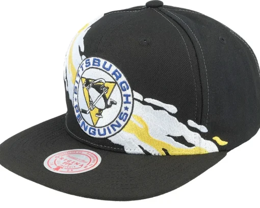 Snapback-Mitchell & Ness St. Louis Blues Vintage Paintbrush Snapback - Black